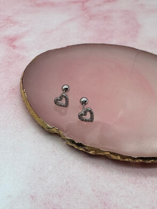 Crystal heart tendril