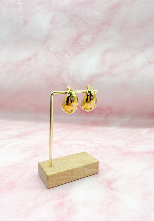 Drops with crystals