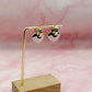 Heart hoops silver and gold