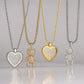 Bear and heart necklaces