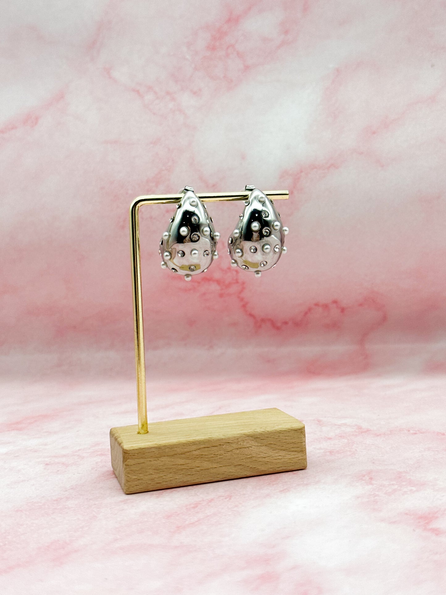 Drops with crystals