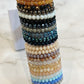 Set of Bracelets with Many Crystals