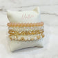 Set of Bracelets with Many Crystals