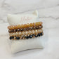 Set of Bracelets with Many Crystals