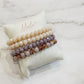 Set of Bracelets with Many Crystals