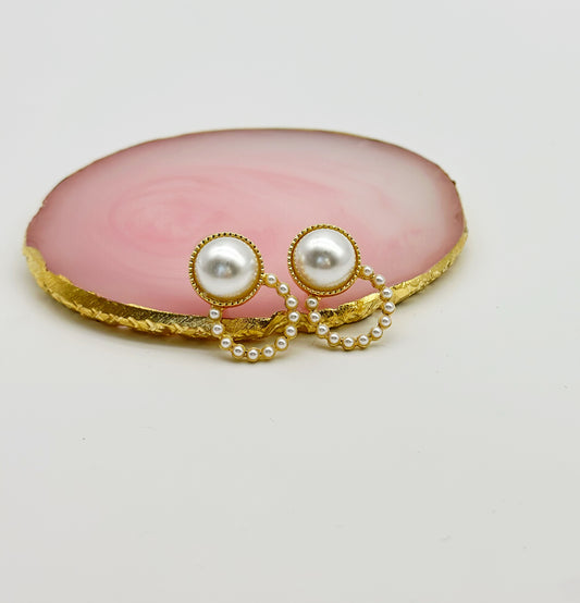 Pearl Stitch Earrings